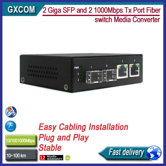 Prix pour 2 Giga SFP et 2 1000 Mbps Tx Port commutateur De Fiber Media Converter Prix pour 2 Giga SFP et 2 1000 Mbps Tx Port commutateur De Fiber Media Converter