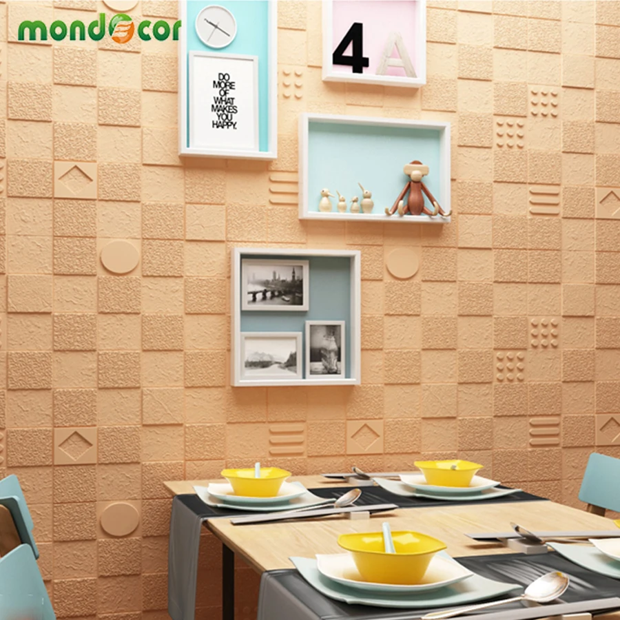 

2019 New Arrival Geometry Graph Shape 3D Wallpapers for Bedroom Kid's Room Self-adhesive Wall Decor Contact Papers Home Murals