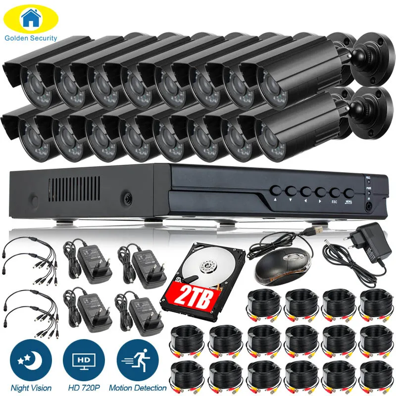 720P HDMI AHD CCTV DVR 1.0MP уличная инфракрасная камера видеонаблюдения DIY 16CH CCTV система 1200 TVL Металлический корпус камеры наблюдения комплект - Цвет: KIT 12