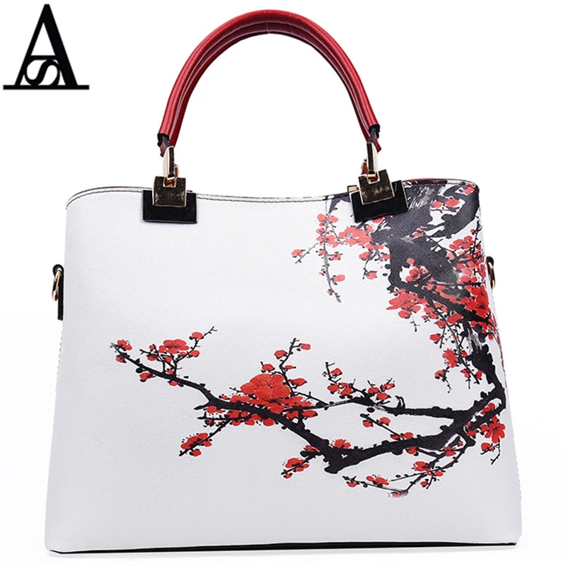 

Aitesen Retro China Wind Plum Blossom Painting Louis Luxury Brand Bags Sac As Nouvelle Collection Highlight Temperament Leather