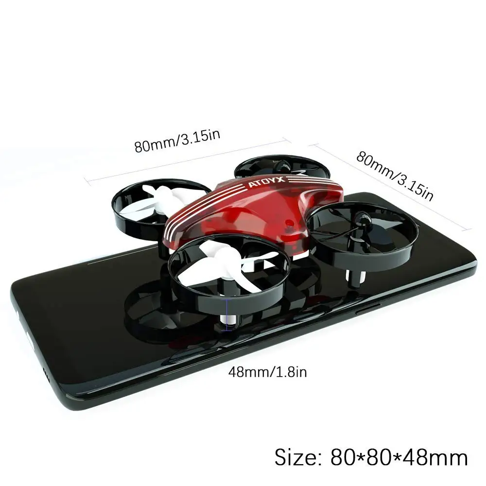 Мини Дрон RC Квадрокоптер Безголовый режим 3D флип парящий гоночный микро пульт