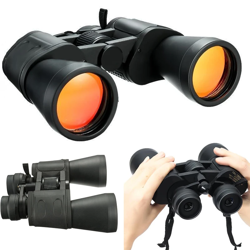 

New 10 - 180x100 Zoom Binoculars Hunting Day & Night Vision Optic Telescope Focusing Outdoor Camping with Case