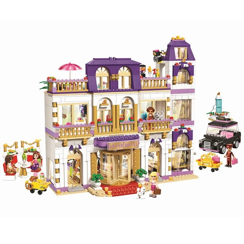 41101 Heartlake Grand Hotel 1585Pcs Mini Bricks Set Sale Friends Series 3D Building Blocks Toys