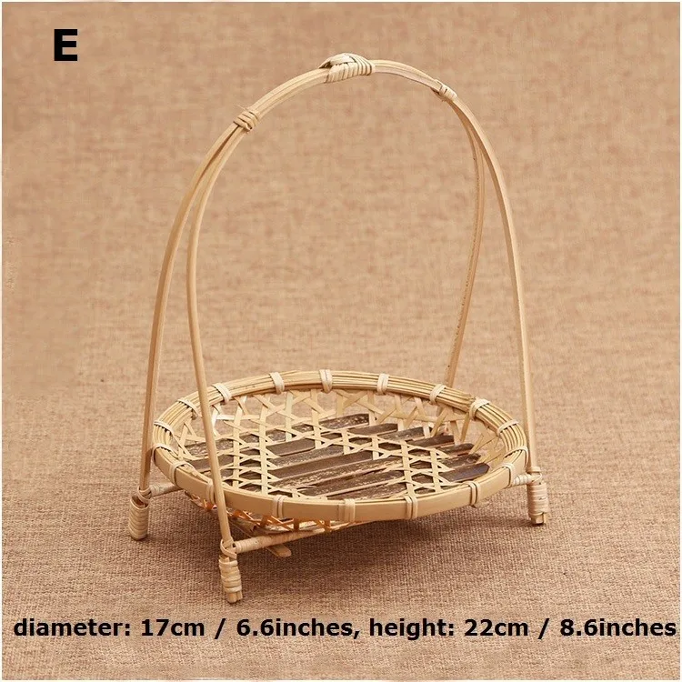 Чай Бамбуковый Контейнер корзины ручной работы содержащий съемный десерт сухие фрукты