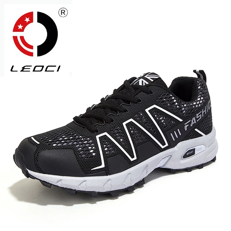 LEOCI Brand Trail Running Shoes Men Shoes Sport font b Sneakers b font Cross Country Outdoor