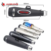 Alconstar-51 мм Универсальная мотоциклетная выхлопная труба Moto Escape GP для M4 выхлопная труба для мотокросса Dirt Bike Cross ATV Dit Bike Racing