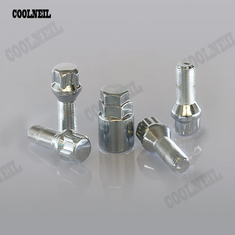 28mm Shank Car Wheel Lug lock bolt 35mm sleeve 14x1.25 Heat Treated | Автомобили и мотоциклы