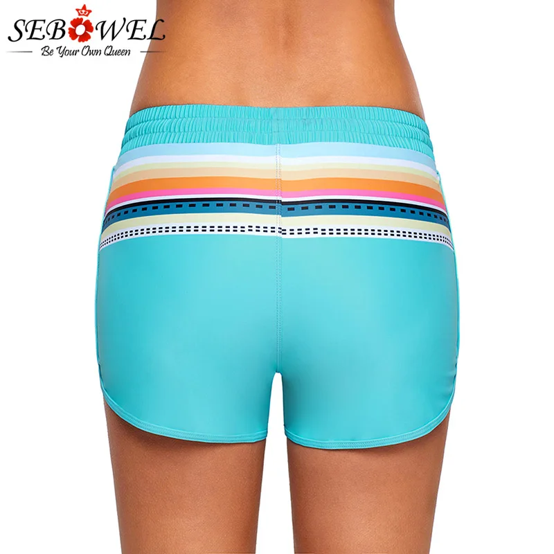 Striped-Print-Accent-Light-Blue-Drawstring-Board-Shorts-LC410571-1-2 