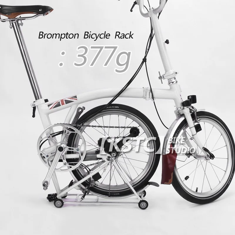 Велосипедные стеллажи Brompton, складные велосипедные грузовые стеллажи, модифицированные с помощью полок, можно толкать велосипедную стойку