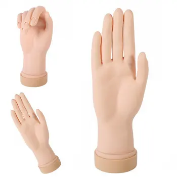 

Soft Movable Flex Hand Nail Art Decorations Model Hand Acrylic Gel Tips Design Practice Training Model Maquiagem Women Beauty