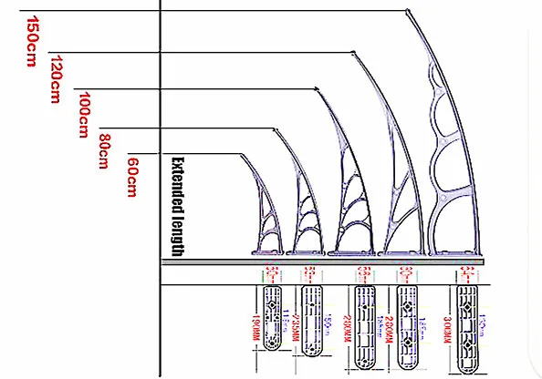 Ds150300-p, 150x300cm. Глубина 150 см, Ширина 300cm. простой Дизайн дома Применение передней двери, окна Поликарбонат тент