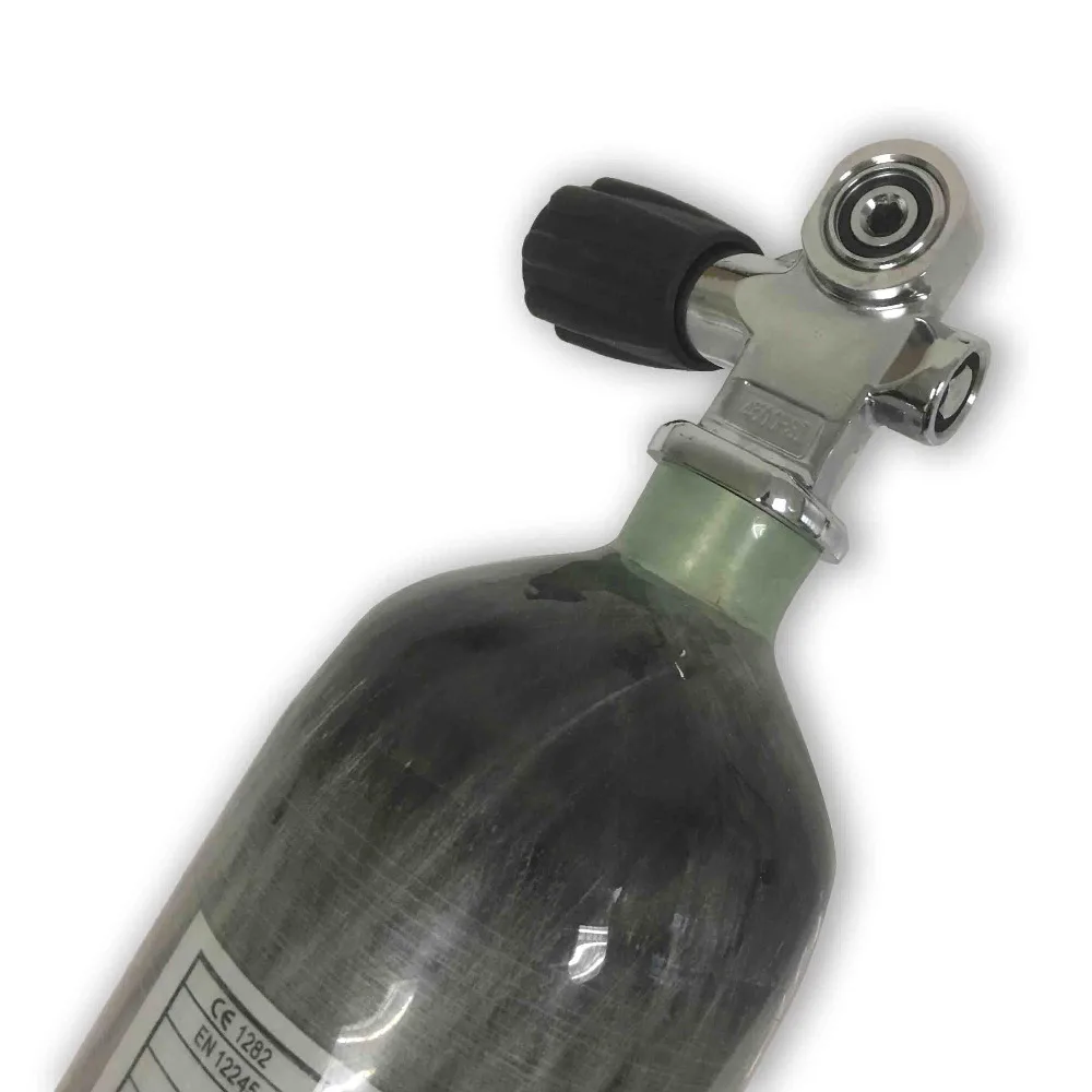 AC121781 Scuba Diving Mini 2.17L Tank Lightweight Safety Carbon Fiber 4500psi Gas Cylinder For Pcp Air Gun With Diving Valve