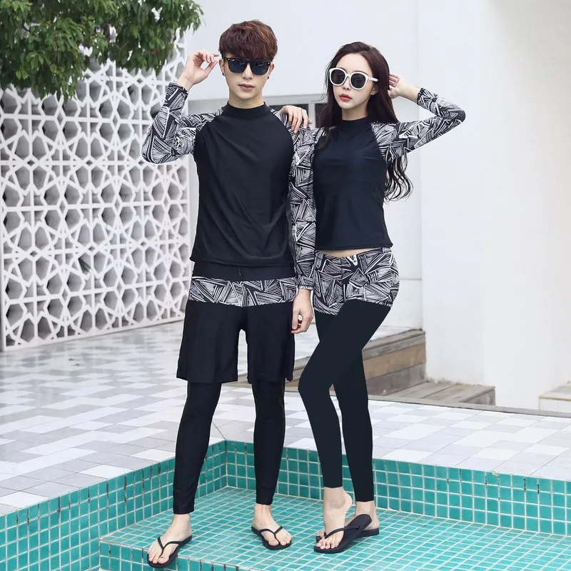 

Swimwear Female 2019 Korean Rashgardy Plavky Swimsuit For Girls May Women's Beach Rashguard Long Sleeve Pants Surfing Jellysuit