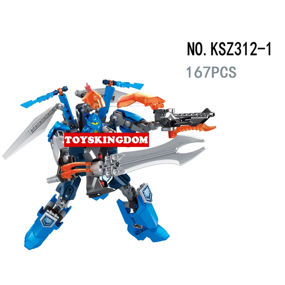 

Hot nexus knights clay mech robot building block model figures bricks educational toys for children gifts