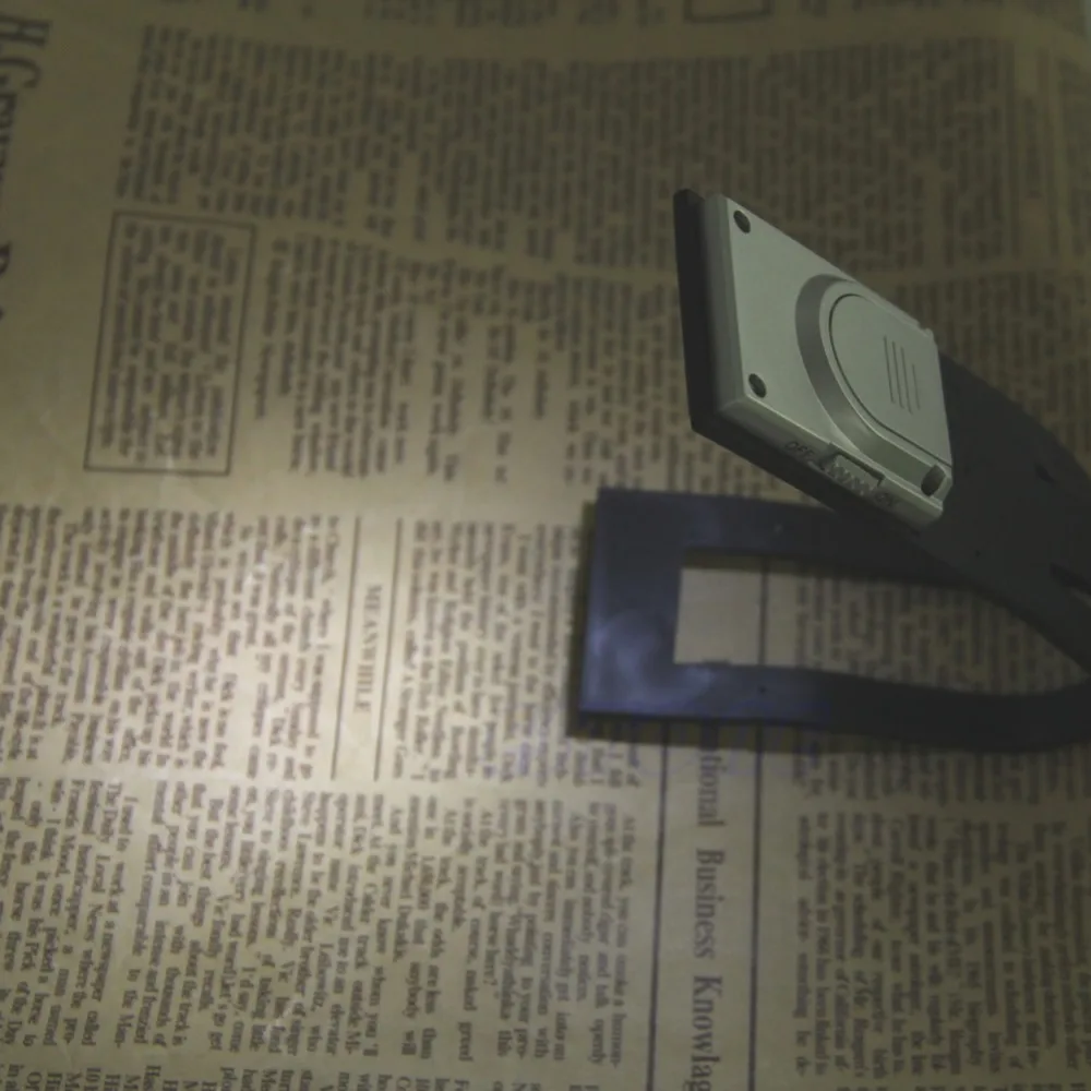 Портативный Гибкий складной светодиодный светильник с зажимом для чтения книг