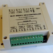 WI-FI 5 V-24 V WS2811/2812 DMX контроллер до 1190 Пиксели Светодиодные ленты DMX контроллер wifi для Светодиодные ленты света