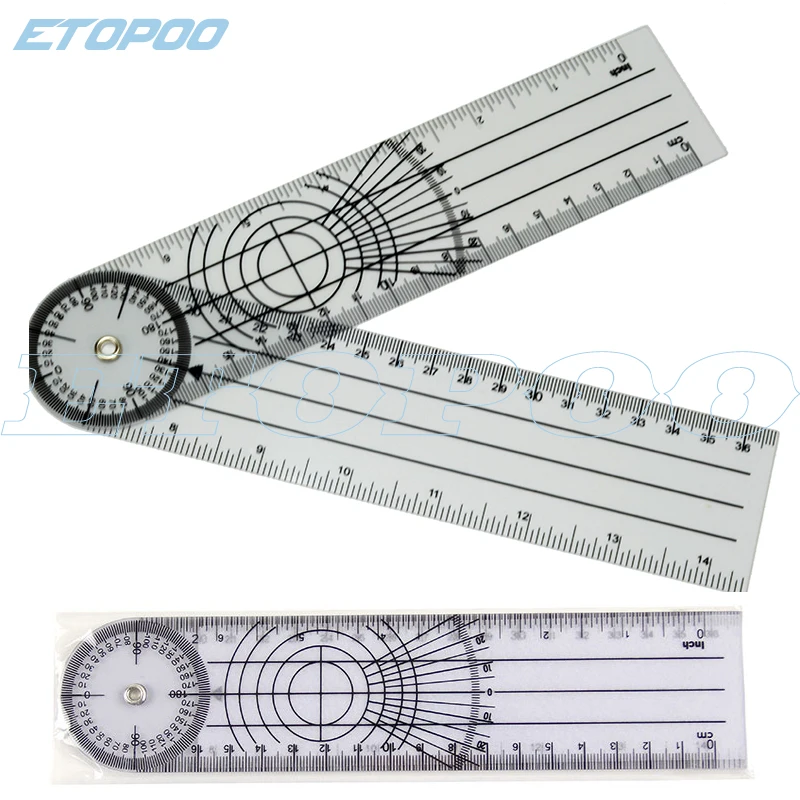 1PCS Userful Multi-Ruler 360 Degree Goniometer Angle Medical Spinal Ruler CM/INCH Spinals | Инструменты