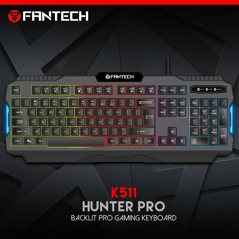 

FANTECH K511 19 Buttons Gaming Keyboard LED Backlight with Imitation Mechanical Keyboard for FPS OSU LOL Gamer Gaming