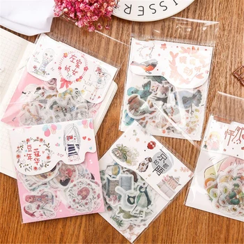 

40PCS/PACK Kawaii Cardiac With Love Series Diary Journal Stickers Scrapbooking Paper Cute Stationery Scrapbook School Supplies