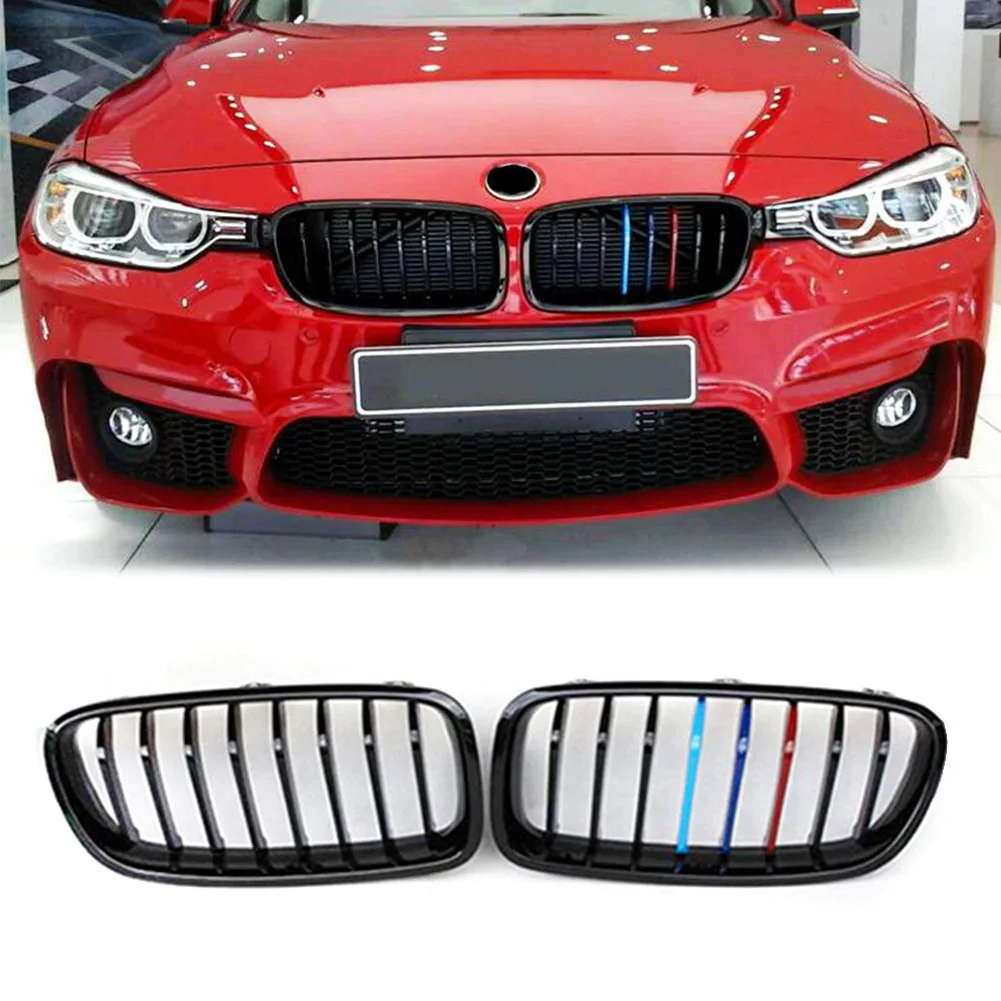 

Gloss Black M Color Front Grille Grill For 2012-2018 BMW F30 Sedan & F31 Touring 328i 335i 316d 318d