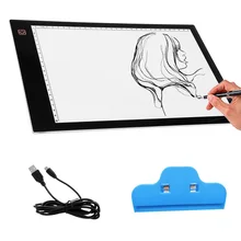 Best Buy Portable USB Powered Ultra-thin A4 LED Eyesight-protected Touch Dimmable Animation Tracing Light Box Tablet Pad Board with Clip