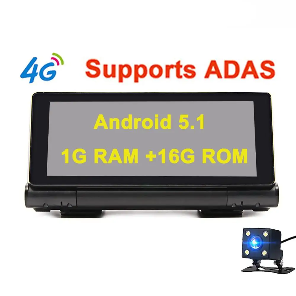 Bluavido " сенсорный 4G Android DVR камера gps FHD 1080P Dash Cam навигация ADAS ночное видение двойной объектив Автомобильный видеорегистратор wifi - Название цвета: 4G With ADAS