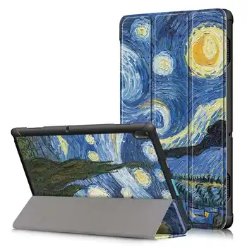 

Case For Lenovo Tab E10 10.1 Tablet Cover Funda TB-X104F TB X104F Slim Magnetic Folding PU Leather Stand Skin Shell +film+pen