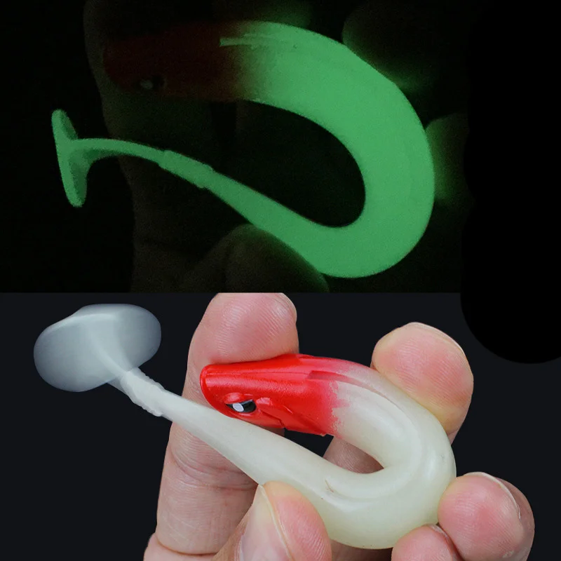Amlucas 1 шт. 3D мягкий свиньи рыболовные приманки 10g/12 см мягкие Шад черви бас щука Minnow