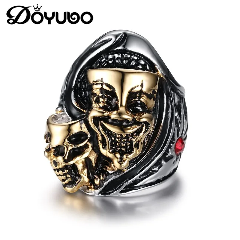 Кольца DOYUBO DA016 мужские из нержавеющей стали 316L с двойными каркасами|Кольца| |