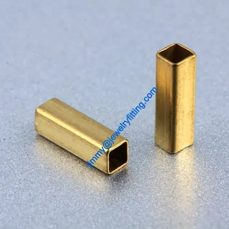 

Copper Tube Conntctors Tubes jewelry findings mm ship free 2.5*2.5*8mm 10000pcs Square shape copper tube Spacer beads