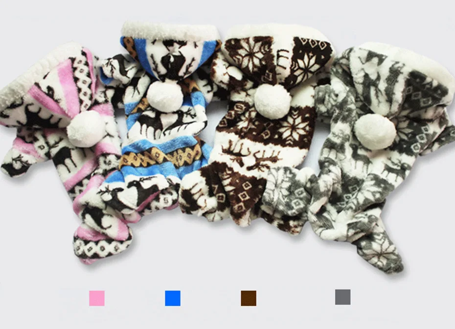 Коралловая бархатная одежда для собак, щенков, кошек, пальто, куртка, полосатые геометрические узоры, мягкие теплые осенне-зимние 4 цвета, 5 размеров, 1 шт