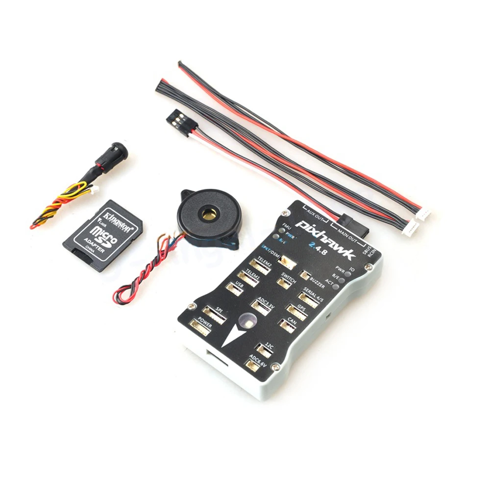 1pcs Pixhawk PX4 Autopilot PIX 2.4.8 32Bit Flight Controller w/ Safety Switch & Buzzer Case T-F Card for RC Airplane Multicopter 1pcs Pixhawk PX4 Autopilot PIX 2.4.8 32Bit Flight Controller w/ Safety Switch & Buzzer Case T-F Card for RC Airplane Multicopter
