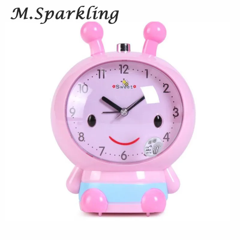 

Little Bee Style Sweet Silent Alarm Clock Fashion Personality Lazy Gift For Student Children Alarm Clock Near Bed Necessary
