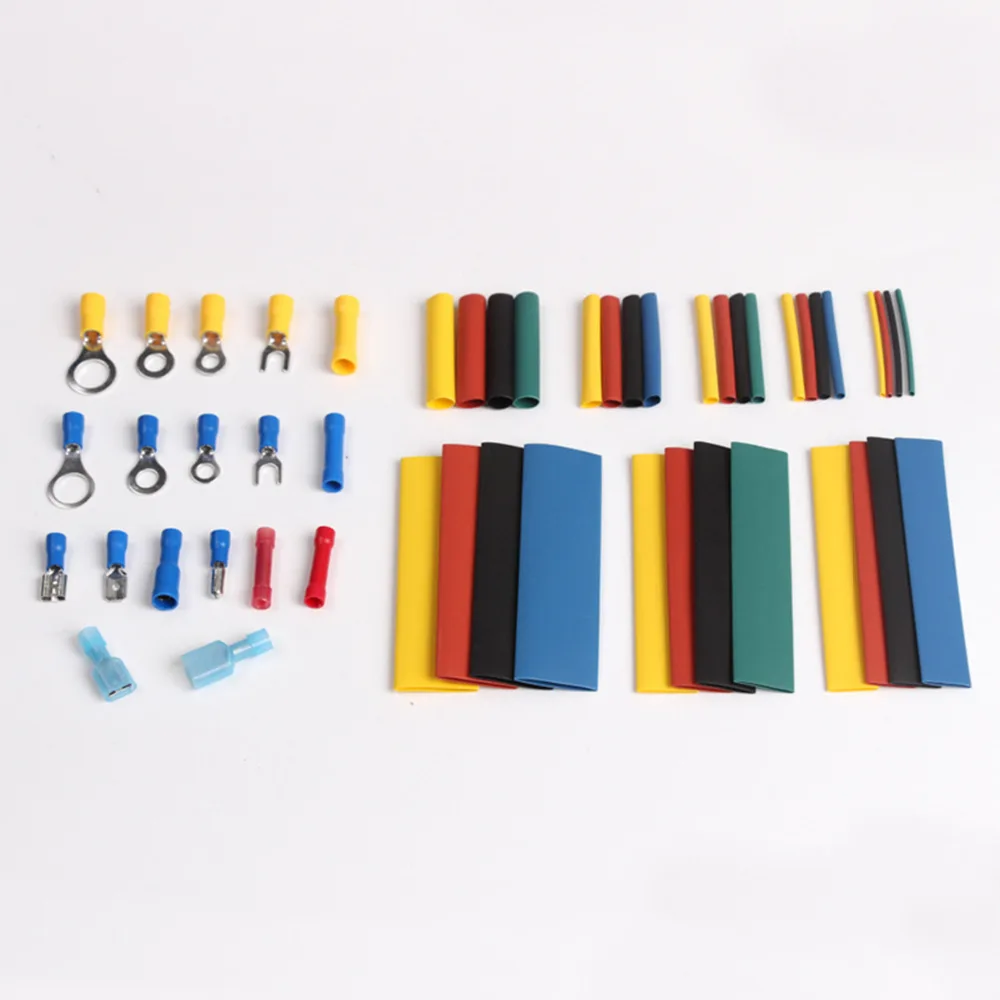 

328Pcs Assorted 2:1 Heat Shrink Tubing Shrinkable Sleeve Tubes & 230Pcs Butt connectors Insulated Crimp Terminals Kit