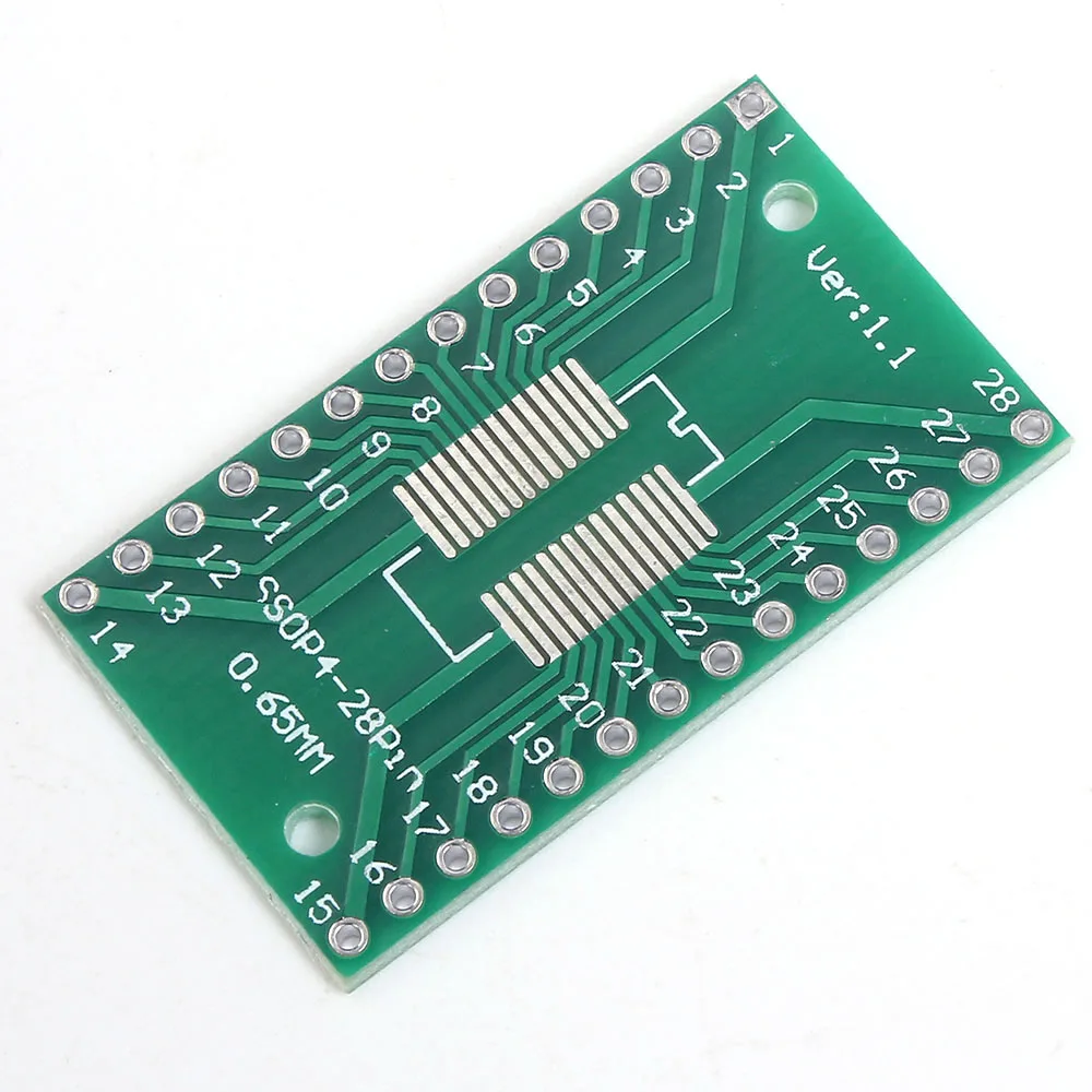 20 шт./лот SOP28 SSOP28 к DIP28 Pinboard DIP SMD адаптер 0 65 мм/1 27 мм до 2 54 Pin шаг PCB плата конвертер