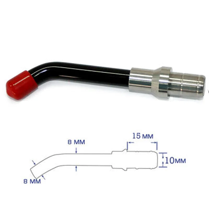 1 шт., отверждающий светильник, направляющий стержень 10 мм/12 мм, универсальный стоматологический оптический волоконный направляющий кончики стержней, светодиодный светильник для отверждения - Цвет: 8x15x10mm
