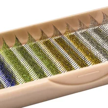 Eyemix Фирменная Новинка Высокое качество Y блеск наращивание ресниц 4 цвета Y отдельные накладные реснички