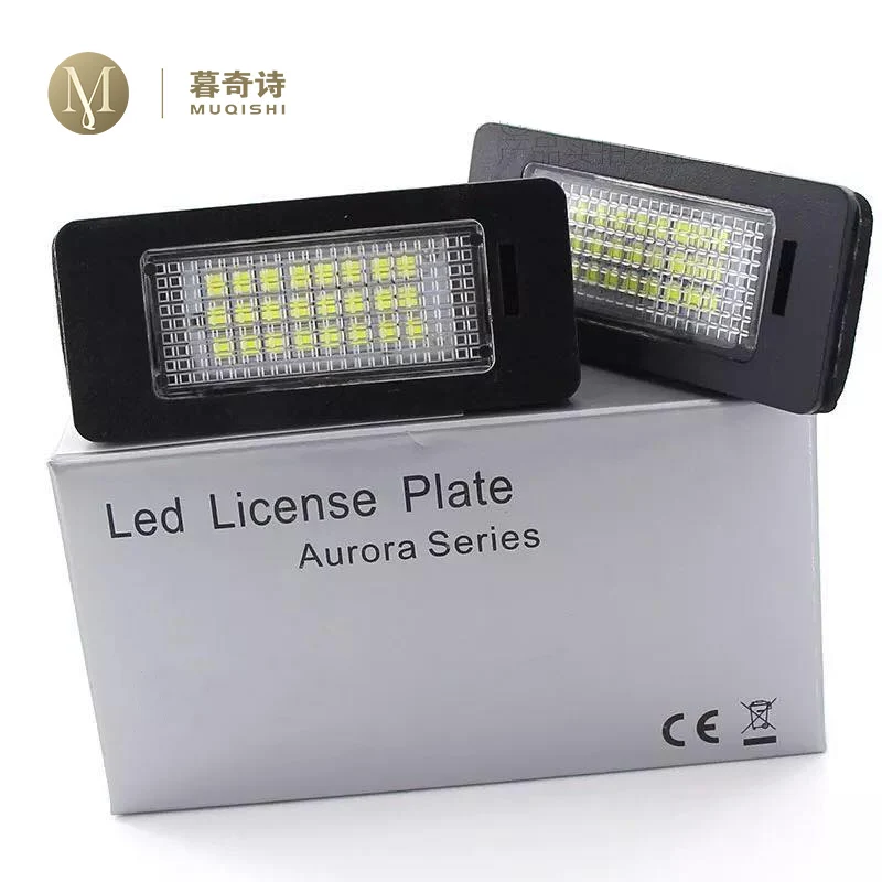 

For Volkswagen GOLF 4 5 6 7 Polo 6R car licence plate light number plate holder LED bulb 12V mount bracket lamp car accessories