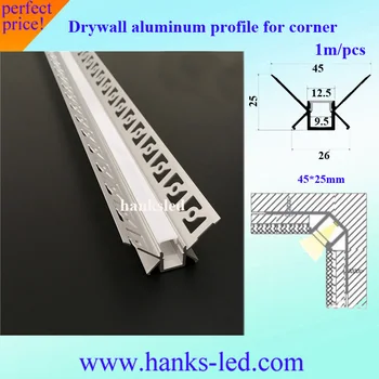 

Big sales 10pcs 1m led aluminum profile for inner drywall