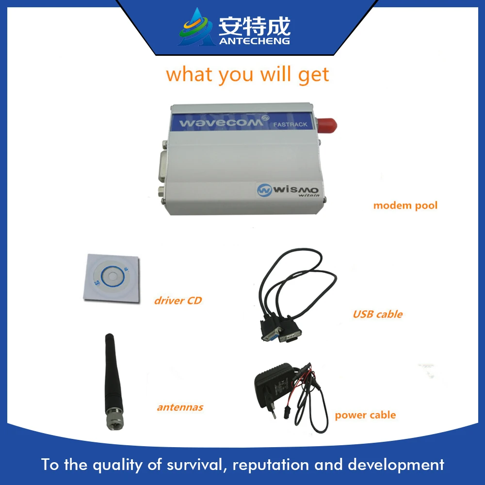 

Hot Sale single port rs232 modem industrial RS232 Wavecom Fastrack modem