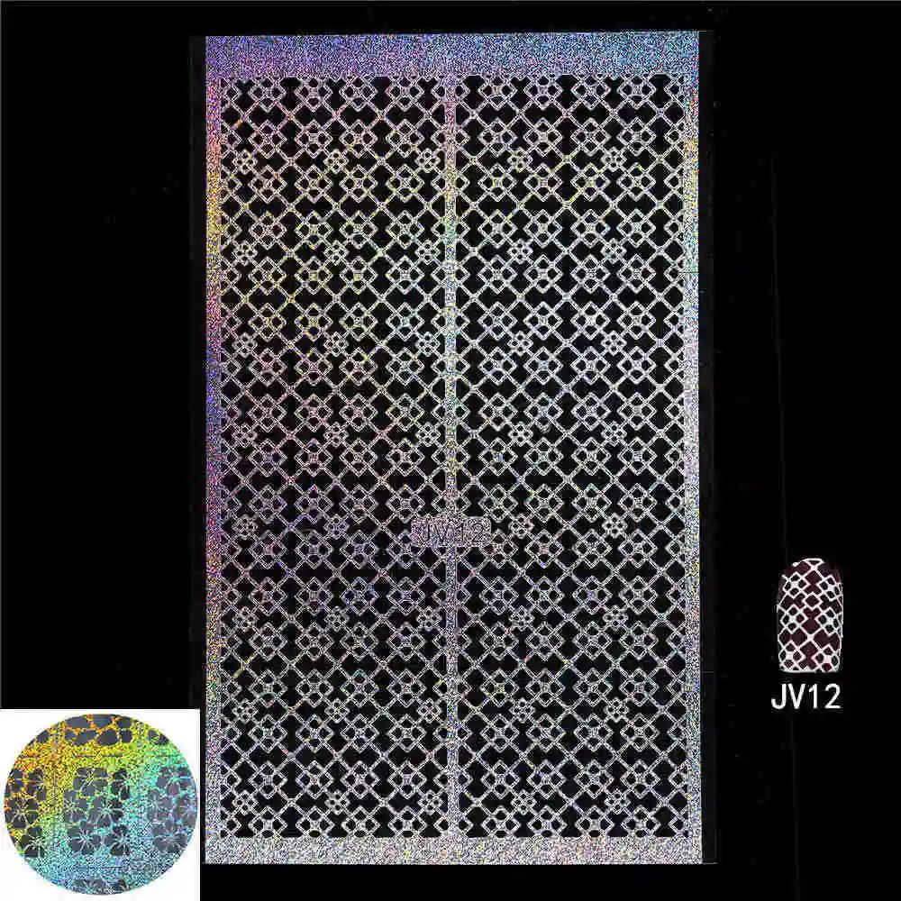 12 дизайн, 1 шт., наклейки для ногтей в горошек, Аэрограф, полый, неправильный рисунок Танграм, винилы, изображение на ногти для маникюра, руководство, инструмент для дизайна, трафарет для ногтей