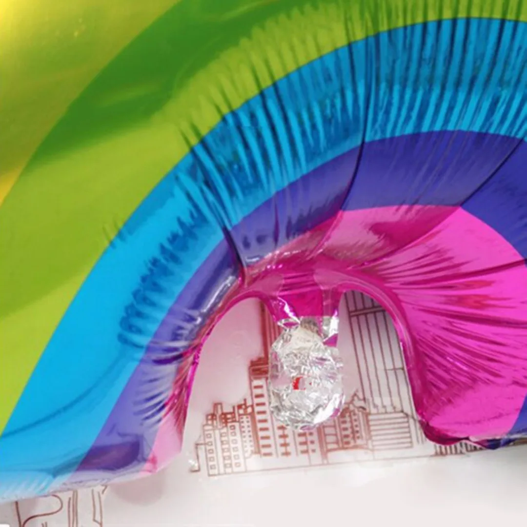 1pc DIY Cute Giant Rainbow Foil Balloon Baby Shower Kids Birthday Party Decor Ornament