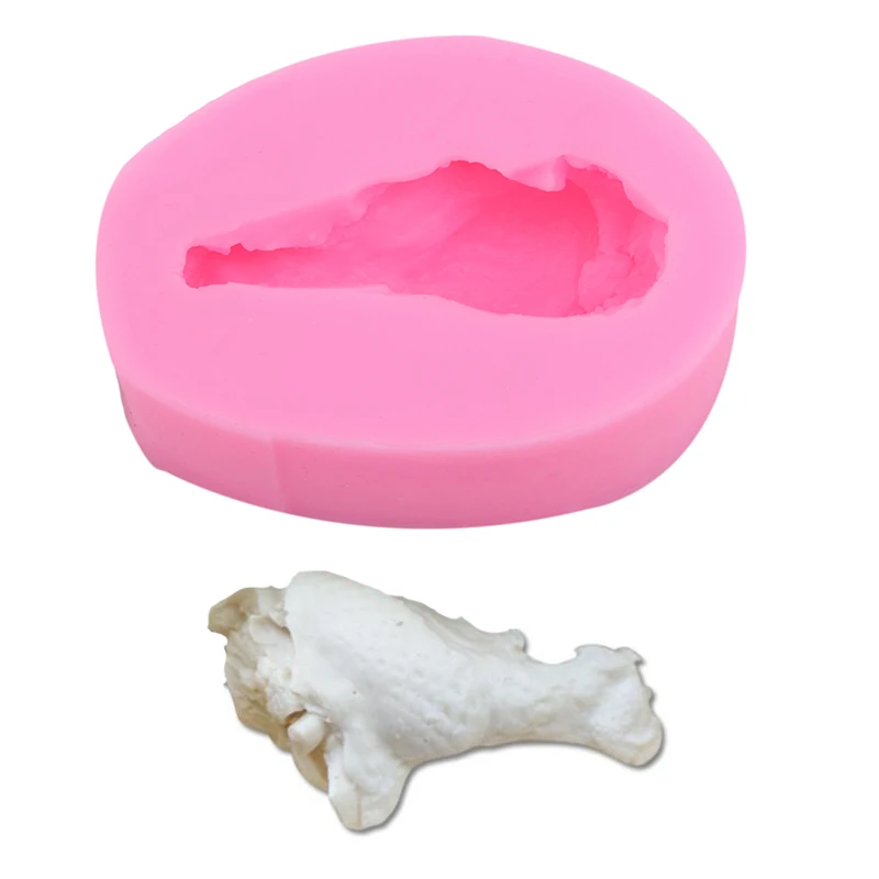 

New Design 3D Chicken Leg Shape Silicone Mold Pastry Biscuits Mould Fondant Cake Mold Cookies Candy Molds Baking