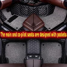 Пользовательские автомобильные коврики для ног, роскошные кожаные Коврики для TOYOTA BMW BENZ Mazda CX-5