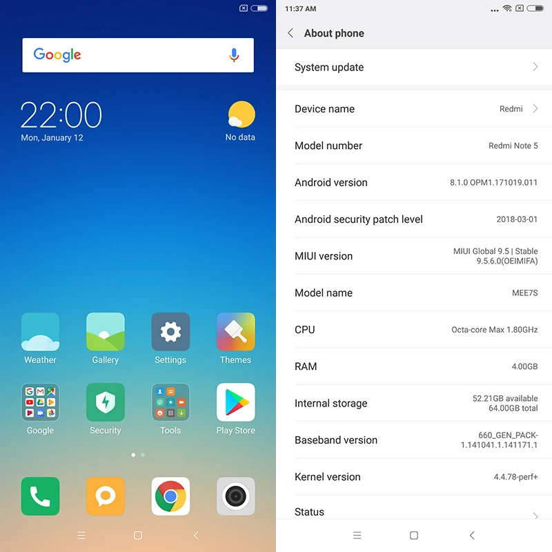 Оригинальный Смартфон Xiaomi Redmi Note 5 4 ГБ 64 Восьмиядерный процессор Snapdragon 636 99 дюйма