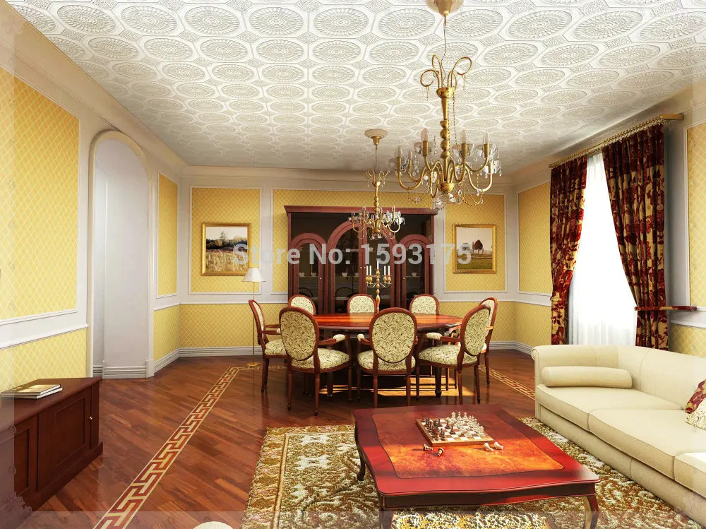 Pvc papel pintado inicio para techos en venta doméstica elegante barato pvc techo superior verde piso.jpg Barato piso decoración