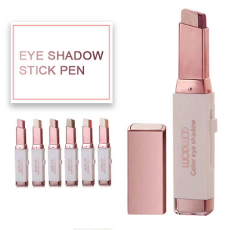 

Wodwod Makeup Brand Double Color Stereo Gradient Eyeshadow Pen Lasting waterproof sweatproof Non halo dyeing