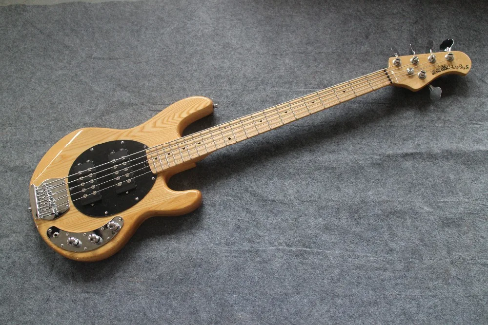 5String through body Bass Natural Ash body 5 string Music Man OLP Bass