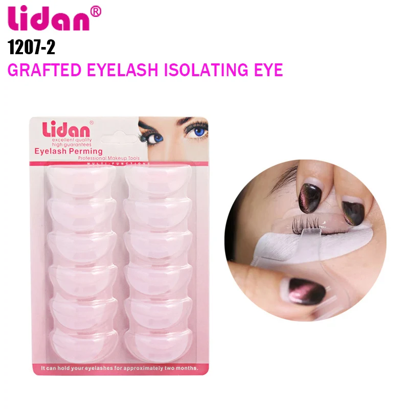 

6 Pairs/pack Reusable Affine Silicone Eye Patch For Eyelash Perming Kit Apply To Eyelash Curling