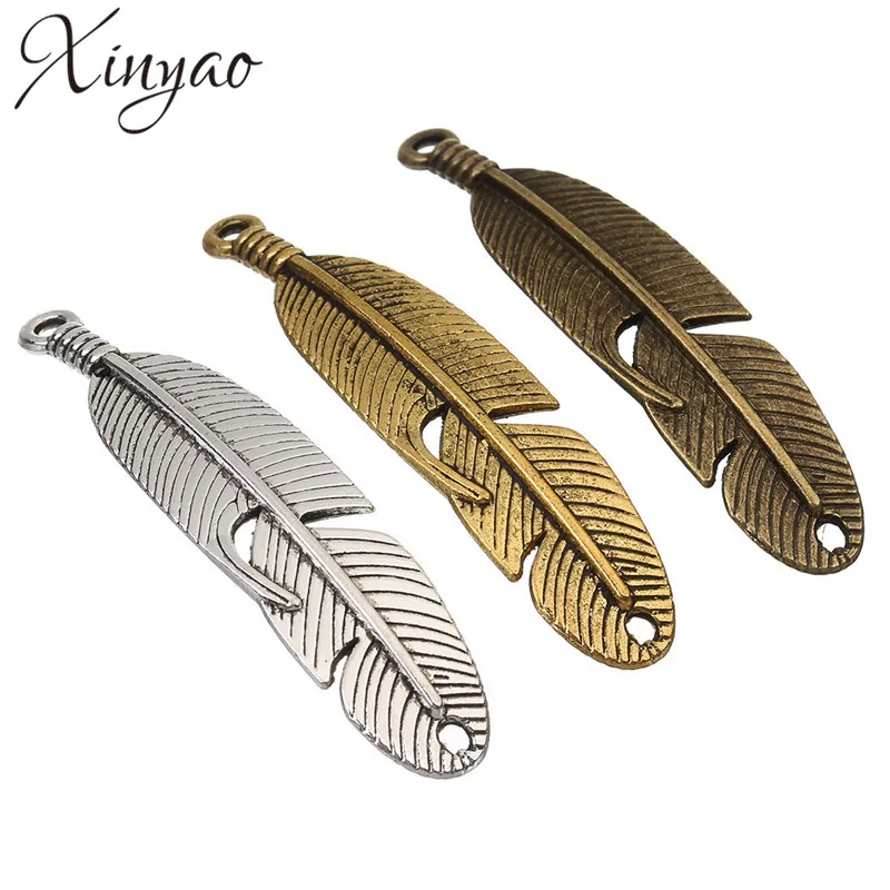 

10pc/lot Antique Vintage Gothic Leaves Charm Necklace Retro Zinc Alloy Pendants DIY Material Fitting F1944